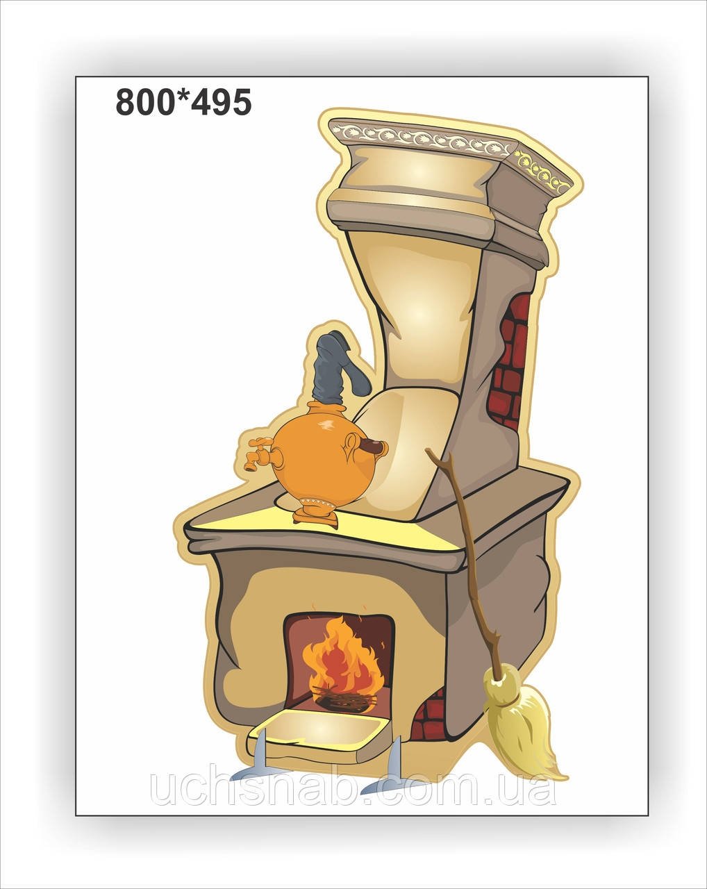 Декорация печка для детского сада