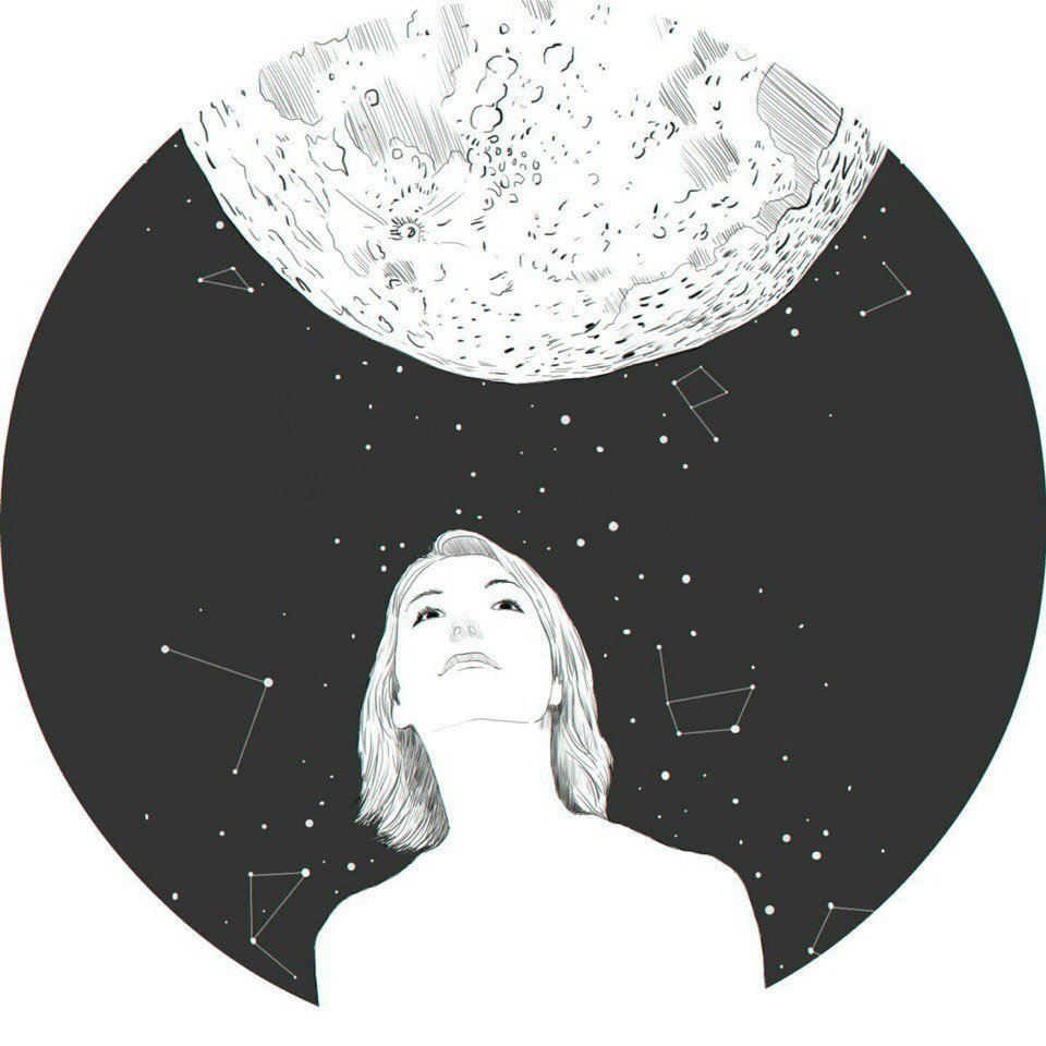 Девушка в круге арт