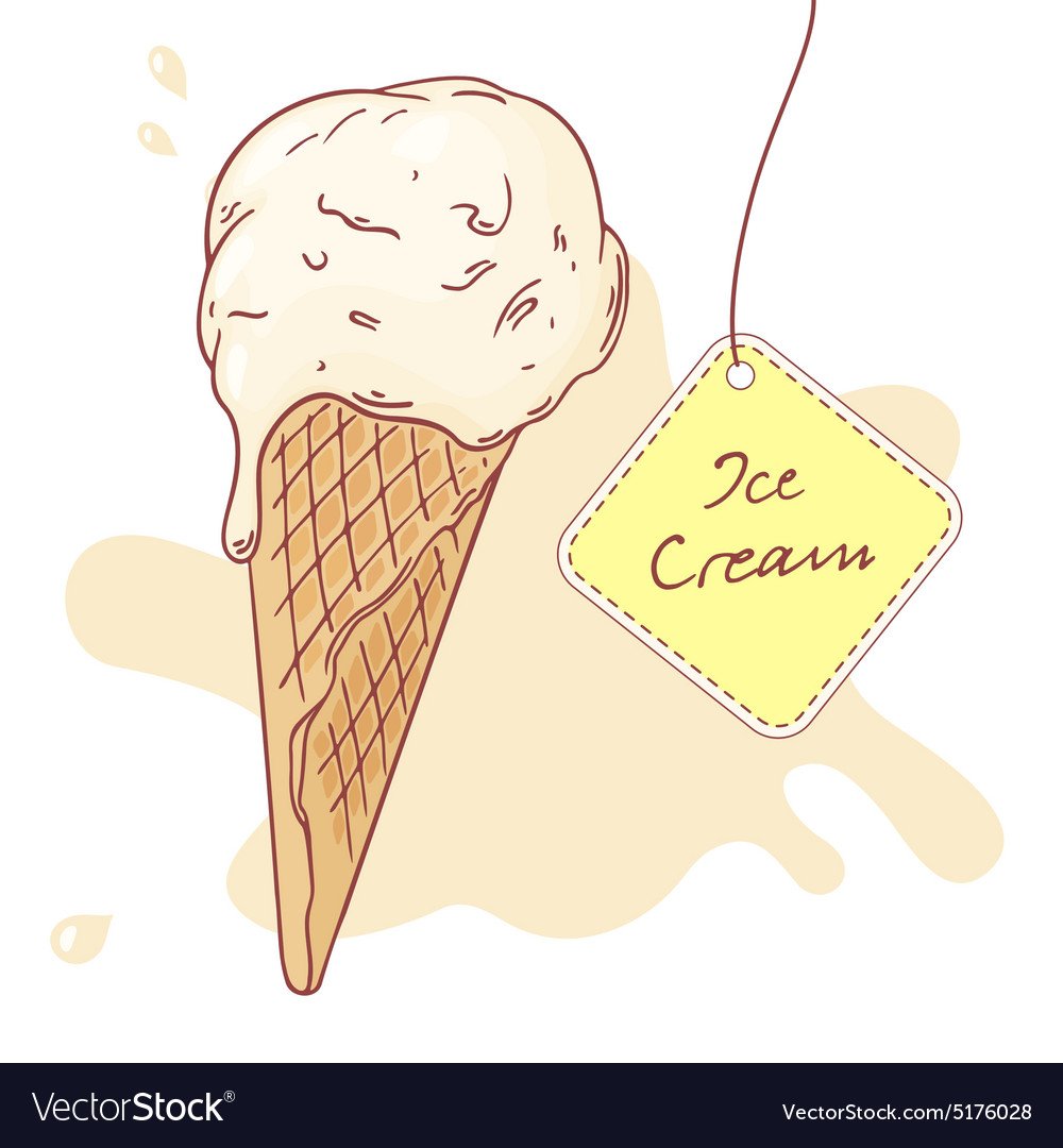 Нарисовать мороженое