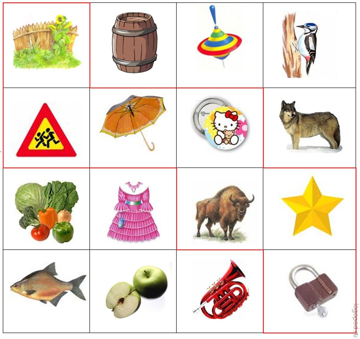 Карточки звуков