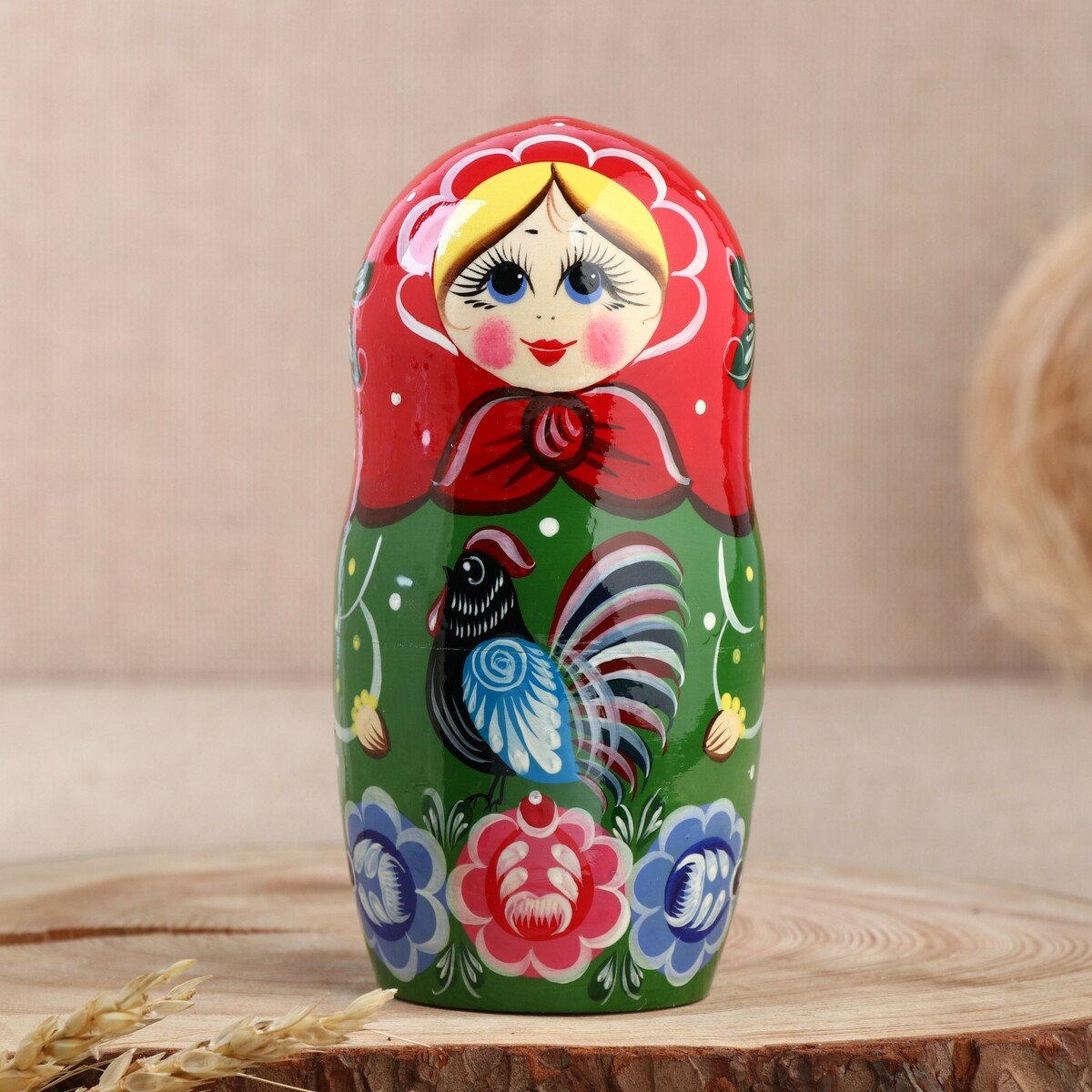 Матрешка Городецкая роспись для детей