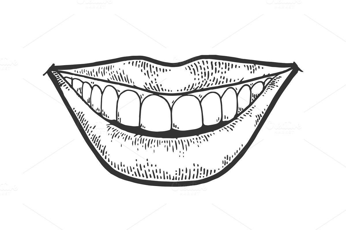 Улыбка для вырезания