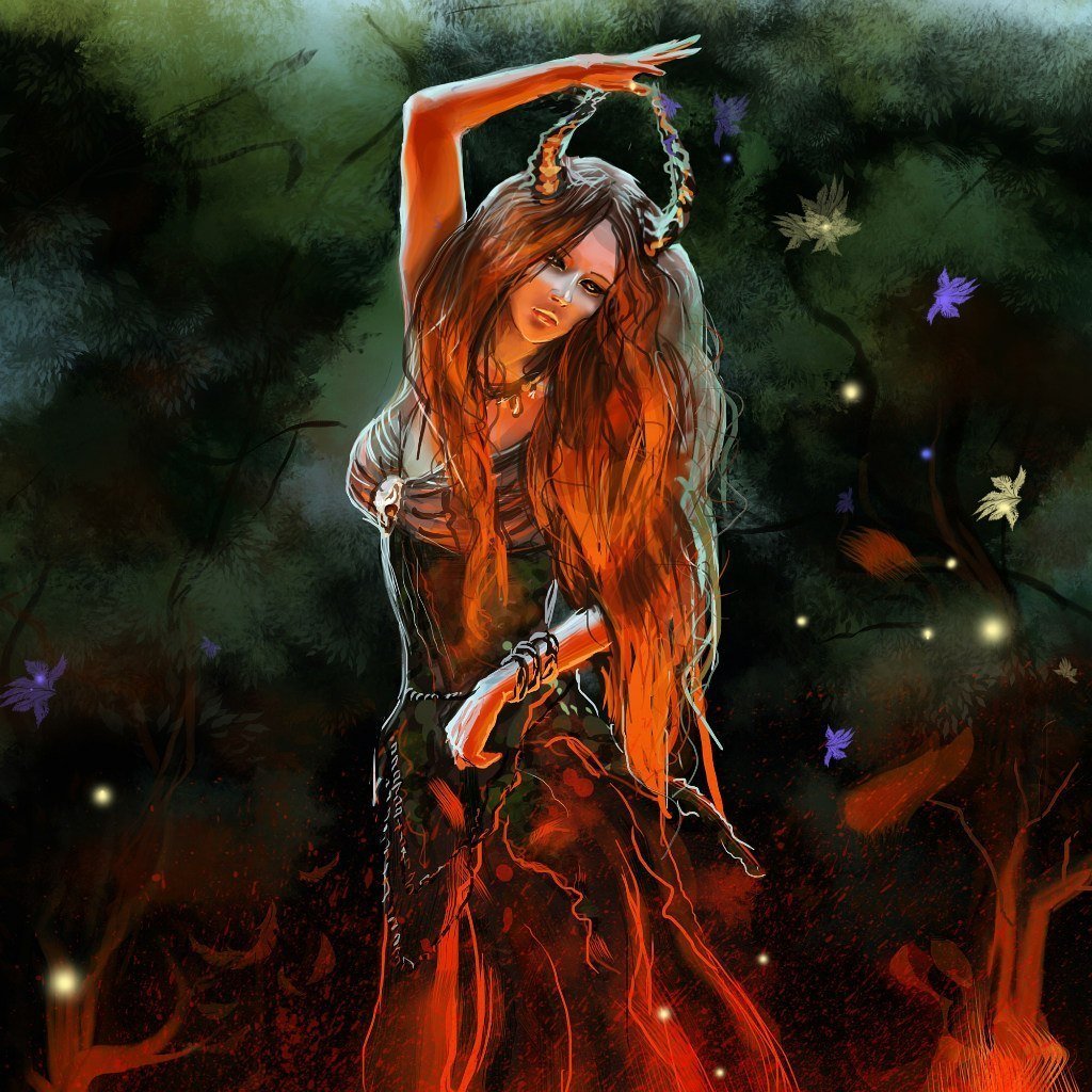 Рыжая ведьма с зелеными глазами картинки