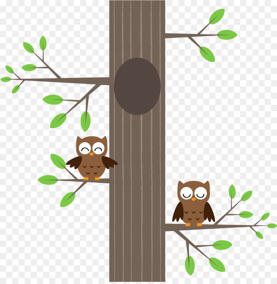 Филин в дупле