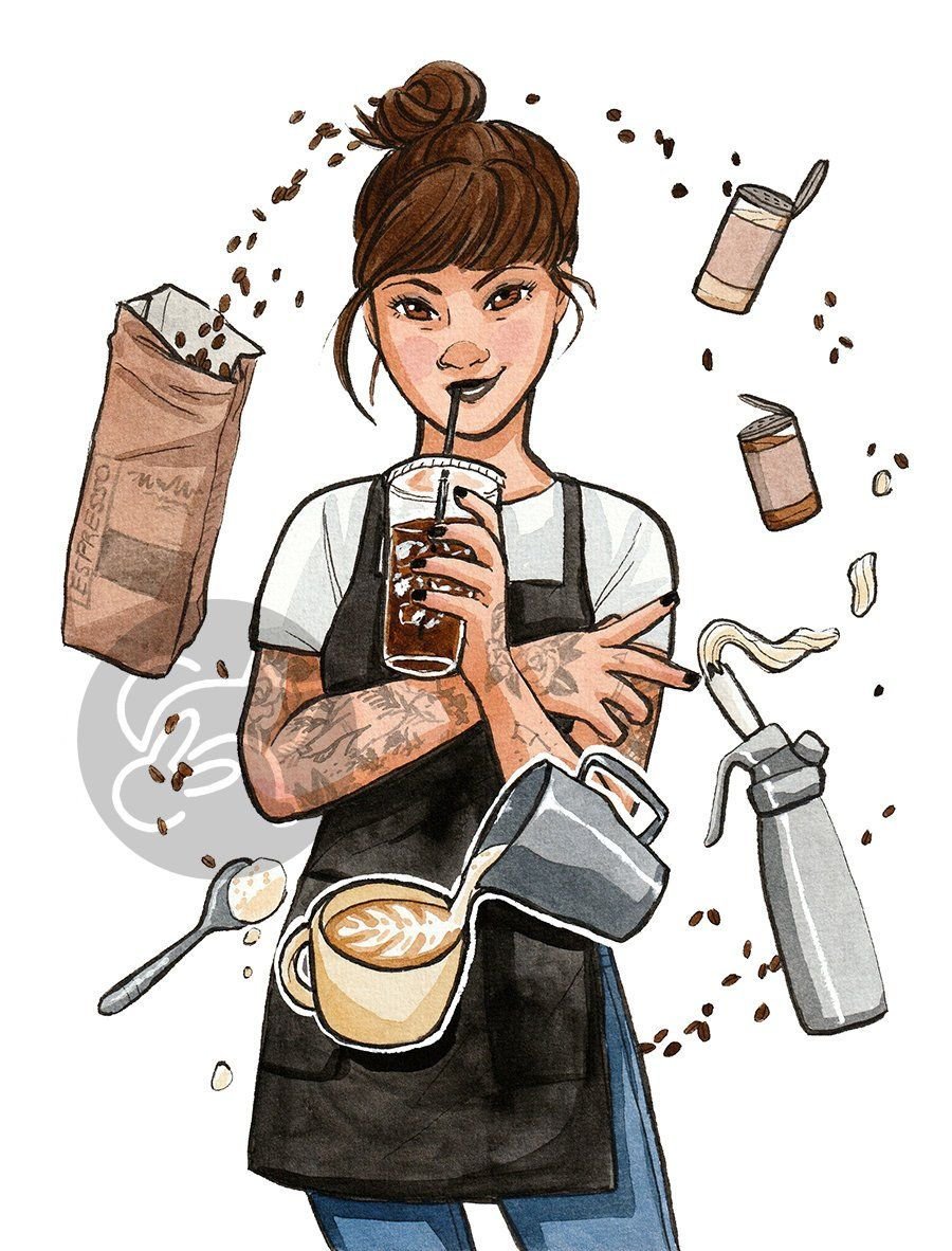Бариста скетч