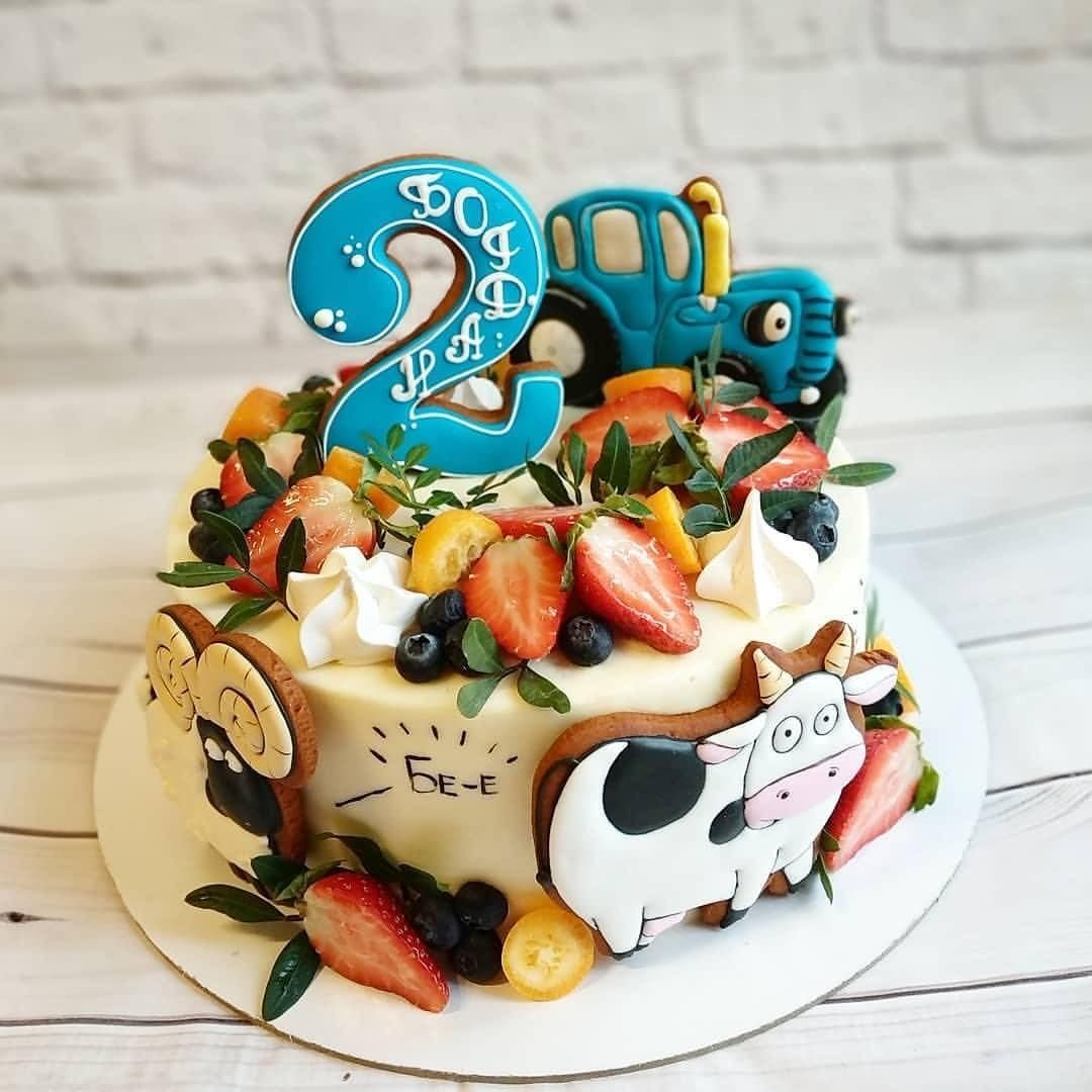 Декор торта для мальчика 2 года