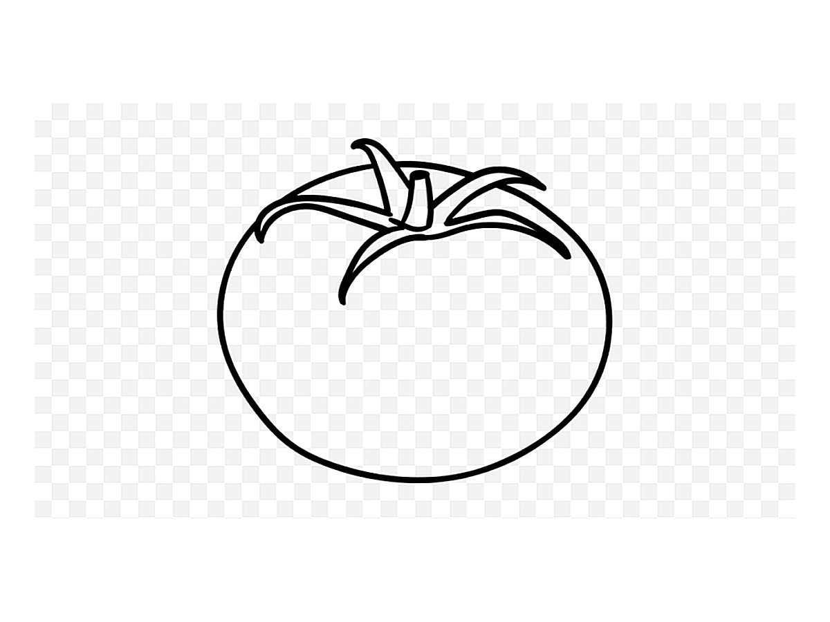 Помидор раскраска для детей