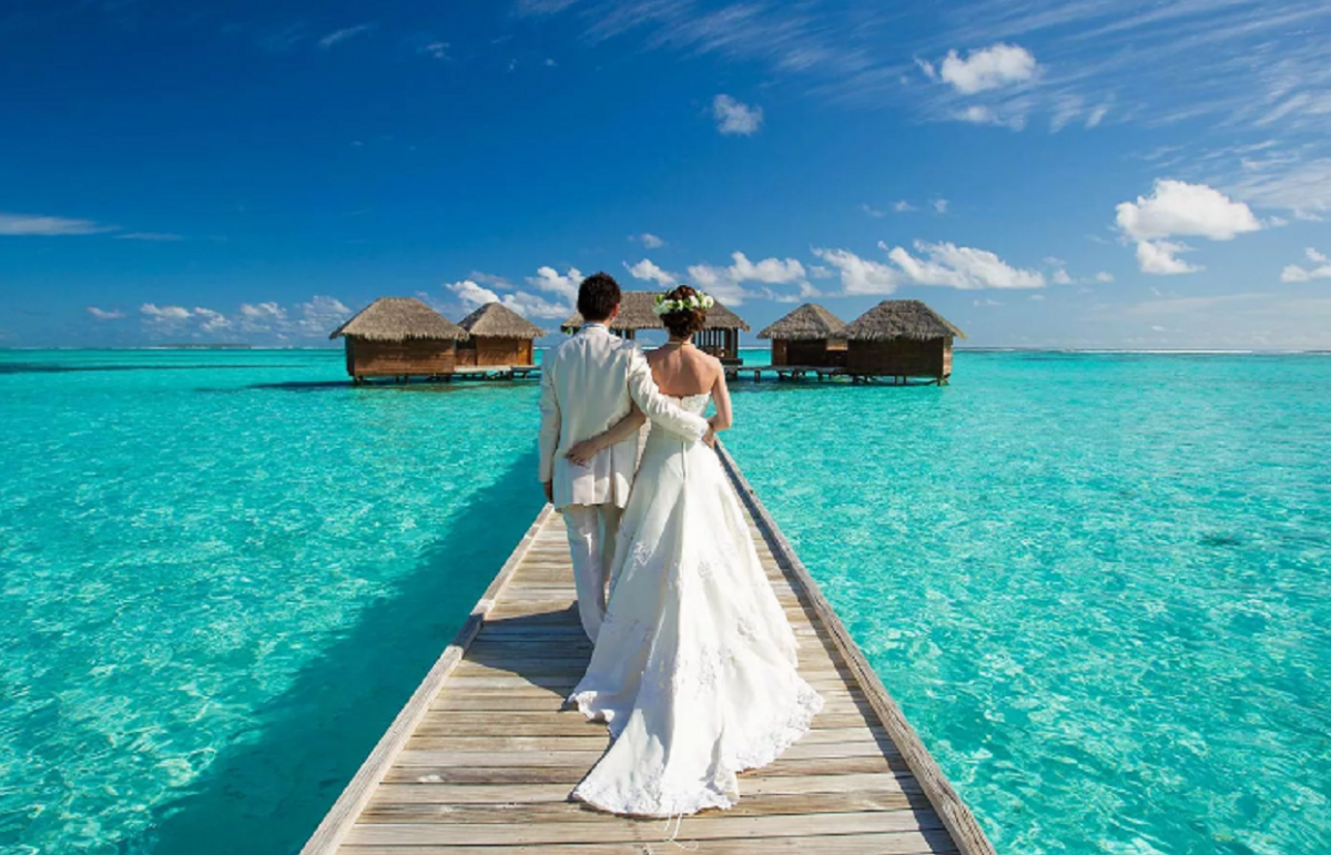 Церемония свадьбы на Мальдивах
