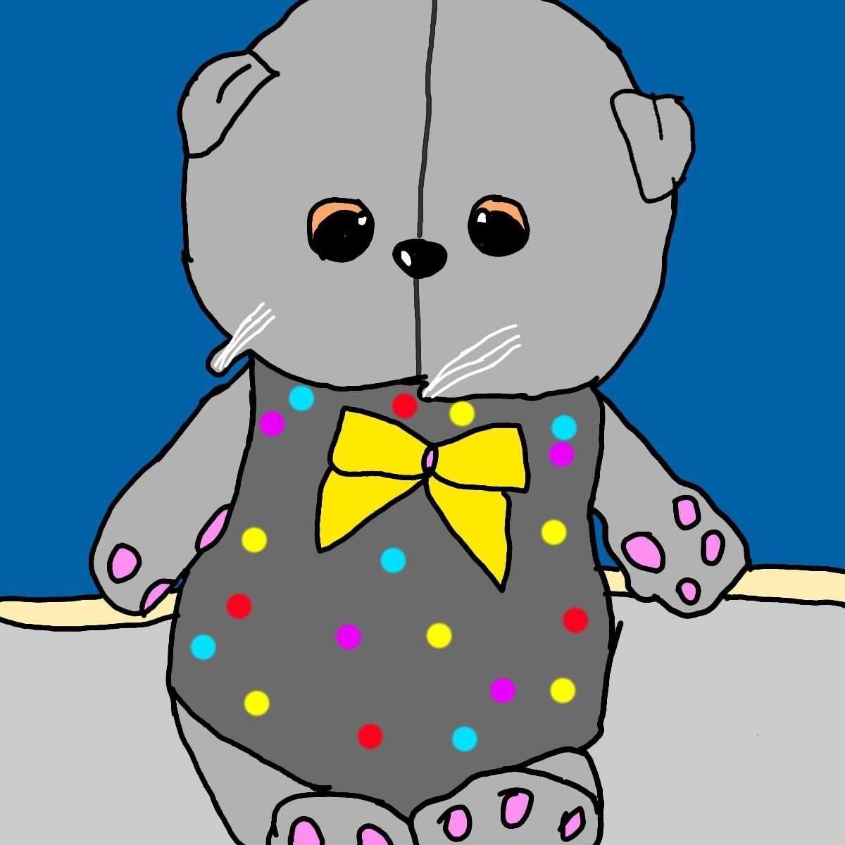 Раскраска кот Басик