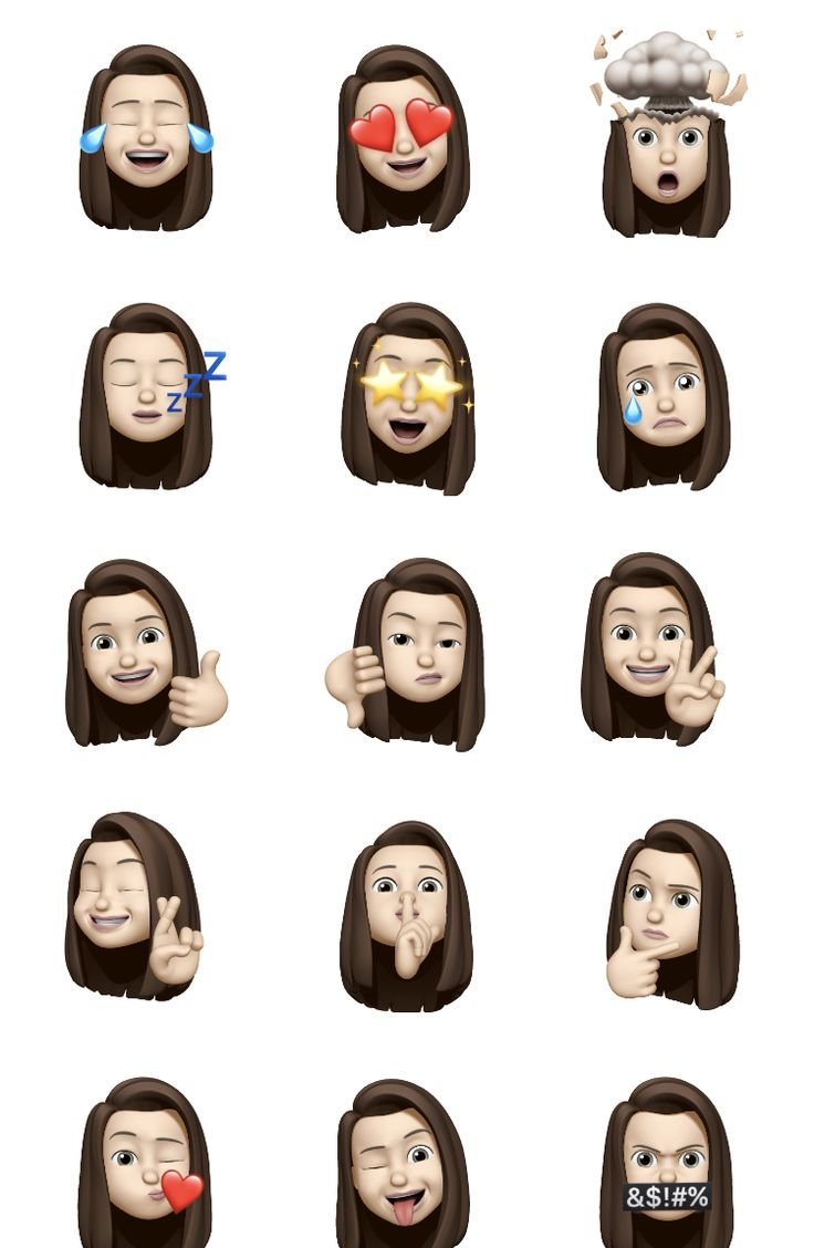 Эмоции для рисования таблица