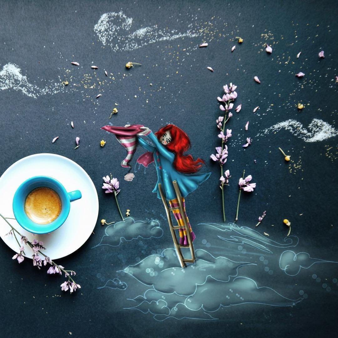 Итальянская художница Cinzia Bolognesi утро