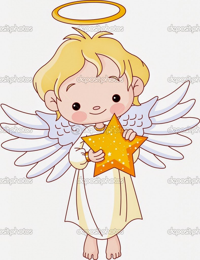 Ангелочек рисунок карандашом