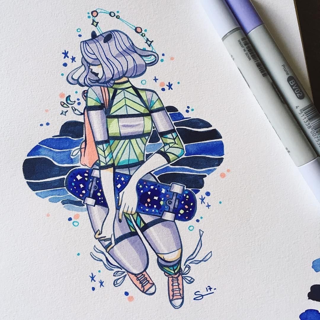 Красивые рисунки маркерами