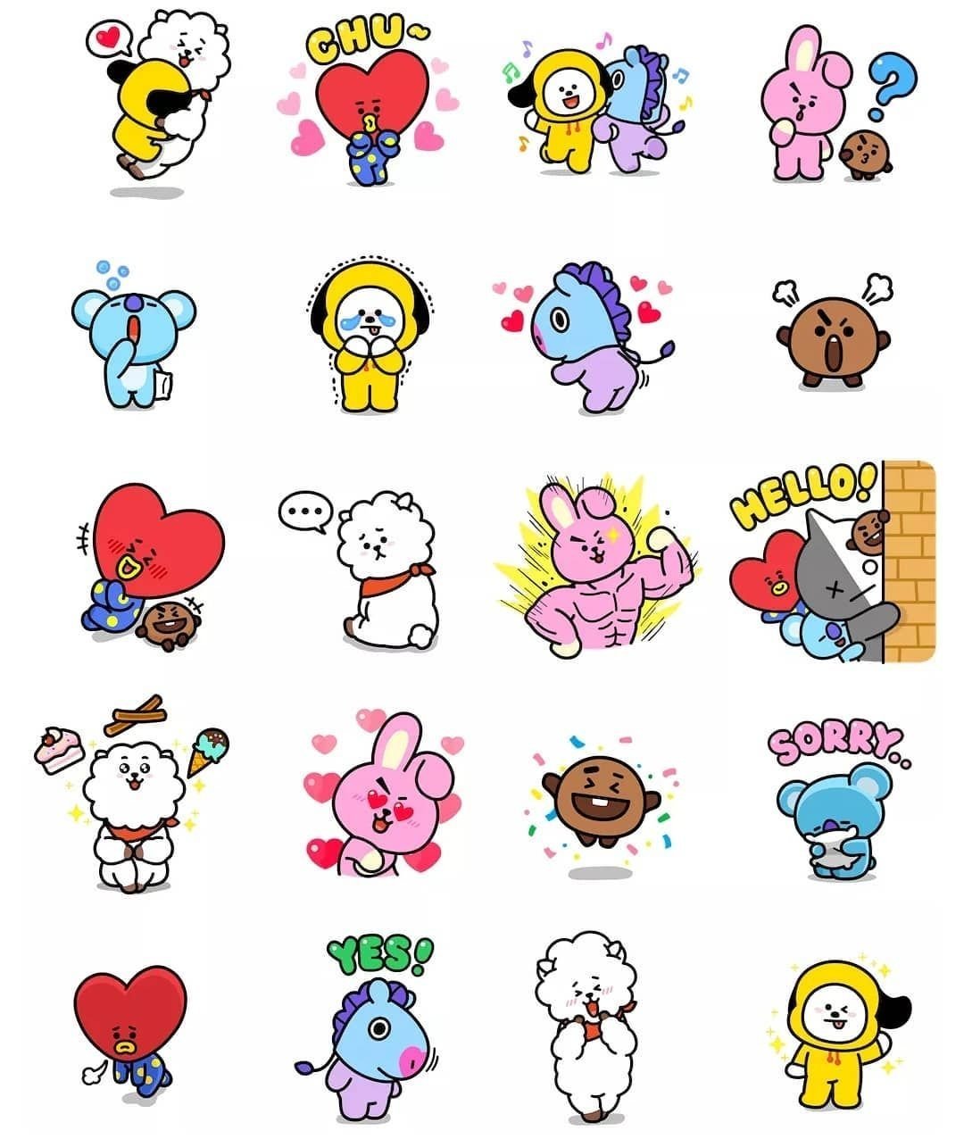 Bt21 BTS Стикеры