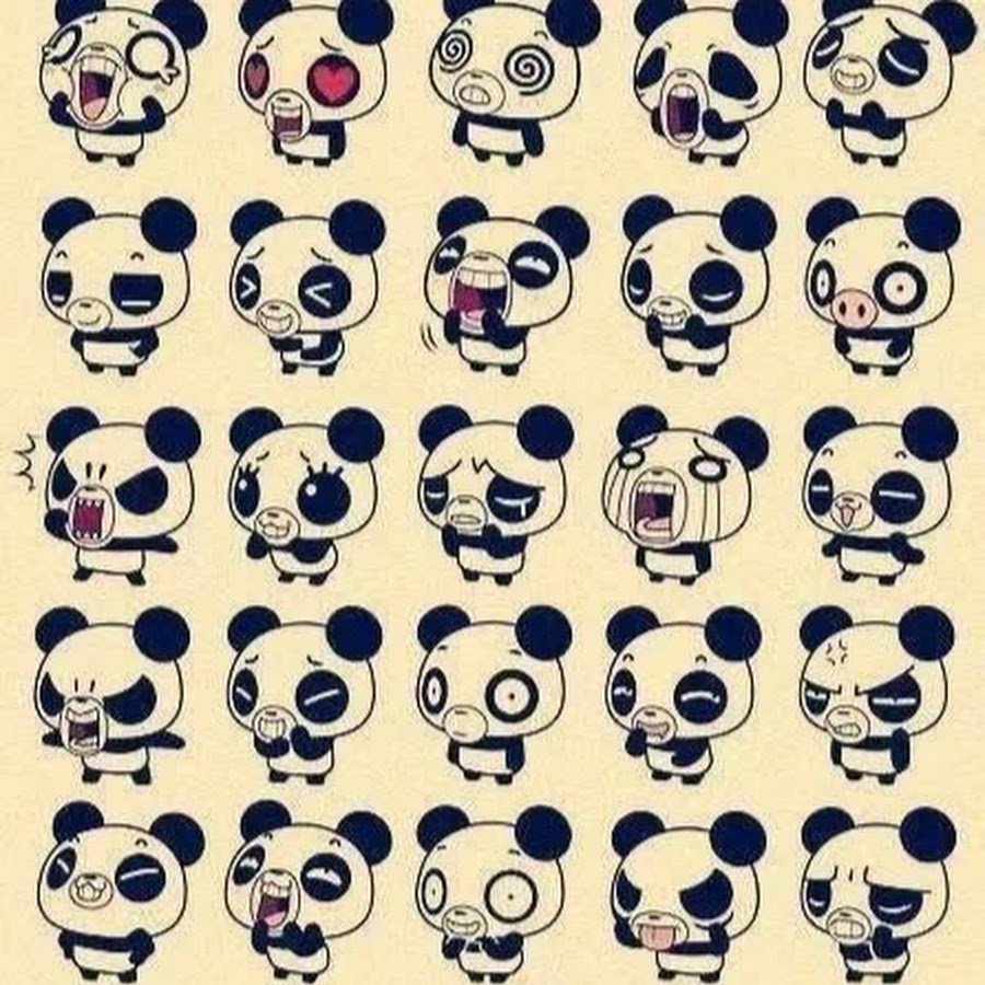Наклейки с пандой для личного дневника