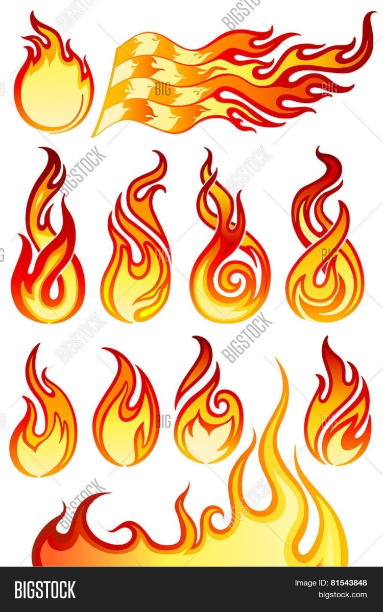 Стилизованные огонь