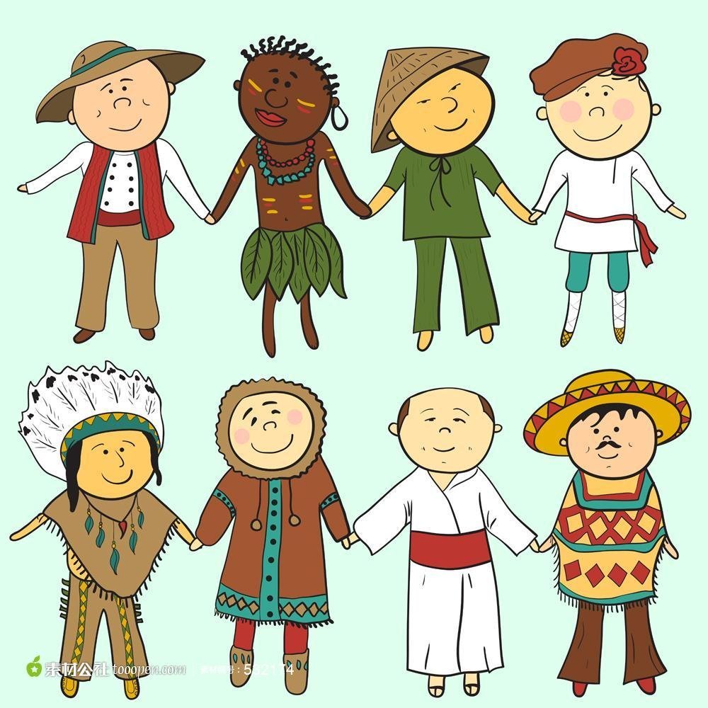 Люди разных народов для детей