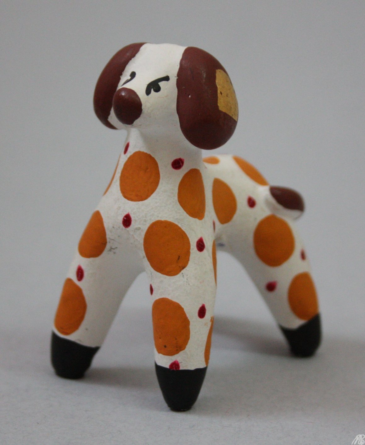 Глиняная свистулька Дымковская