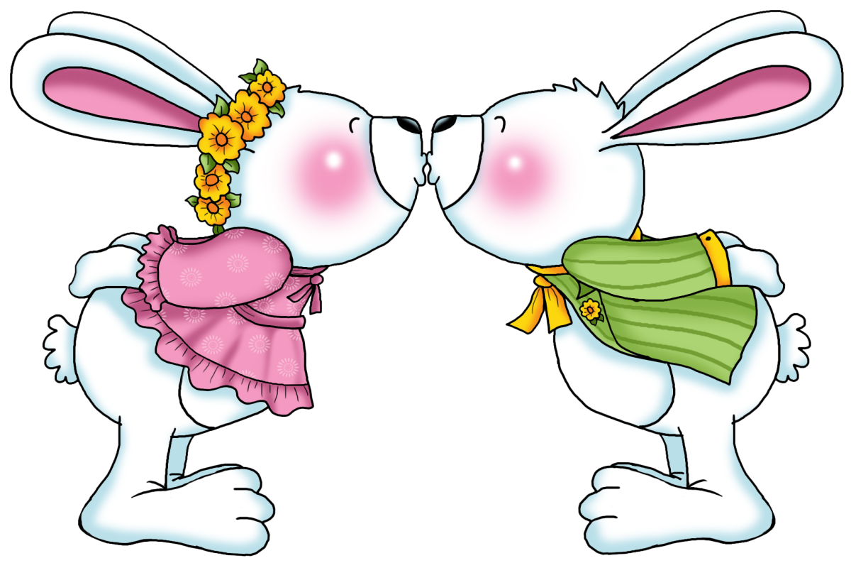 Влюбленные зайчики