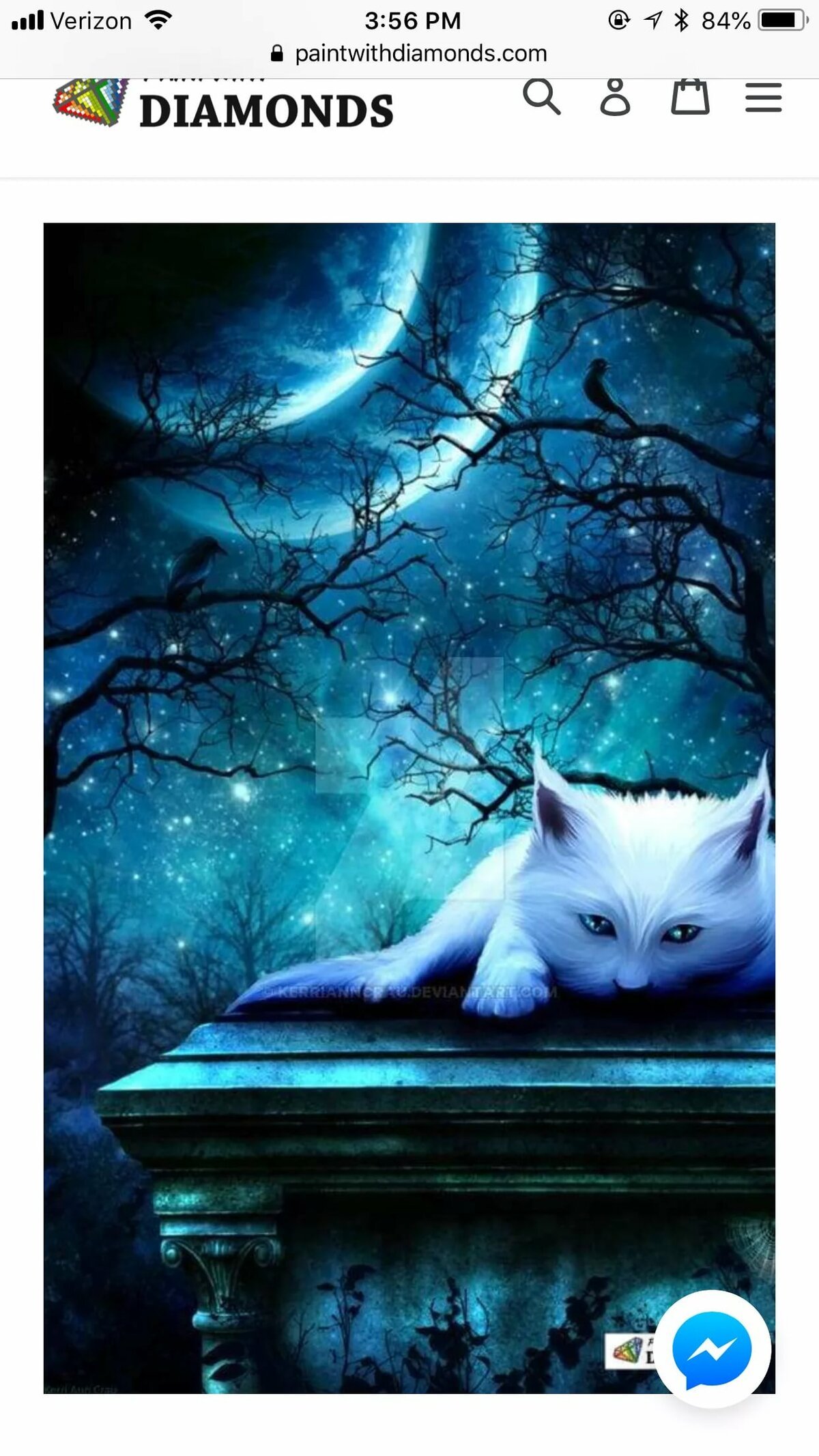 Белая кошка фэнтези