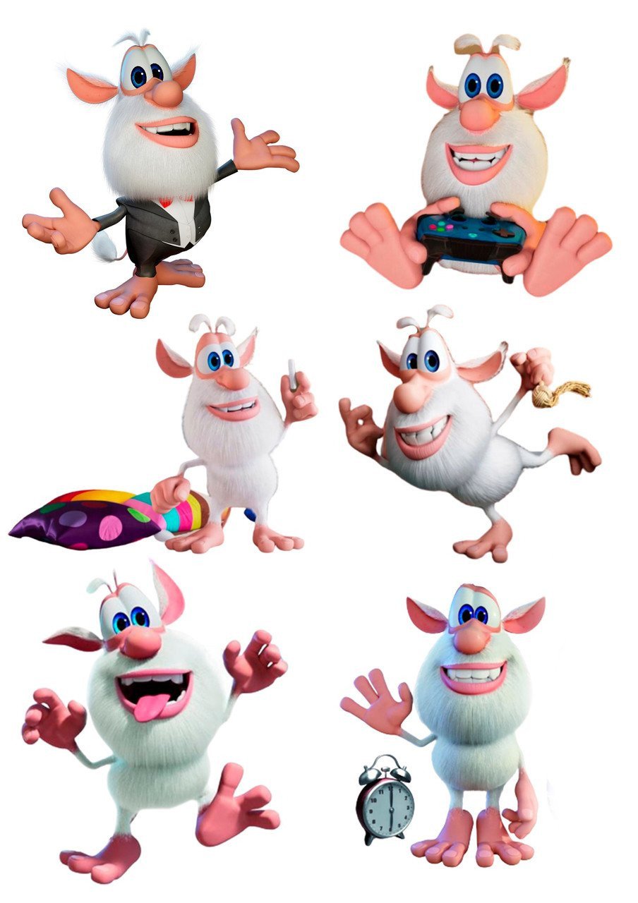 Герои мультика Буба