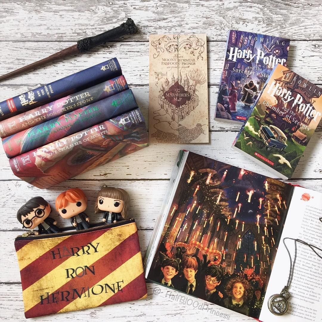 Harry Potter books aesthetic