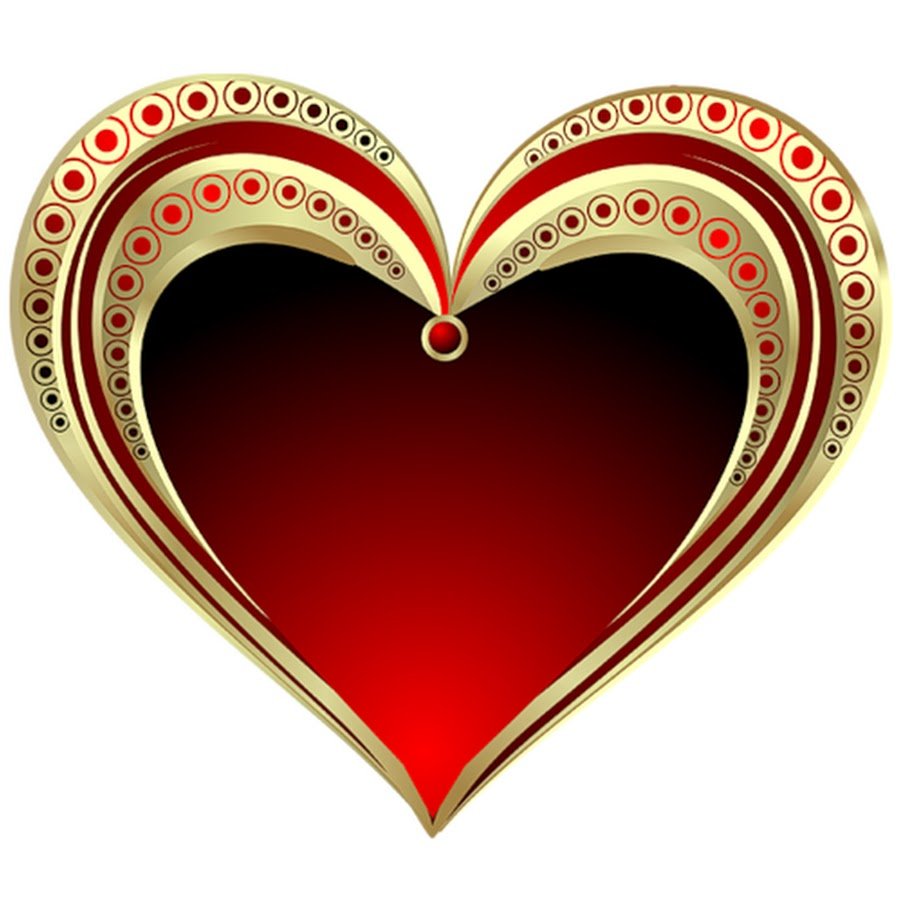 Красивое сердце на белом фоне