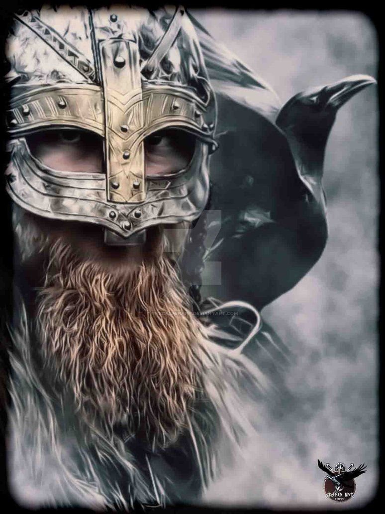 Шлем скандинавского воина