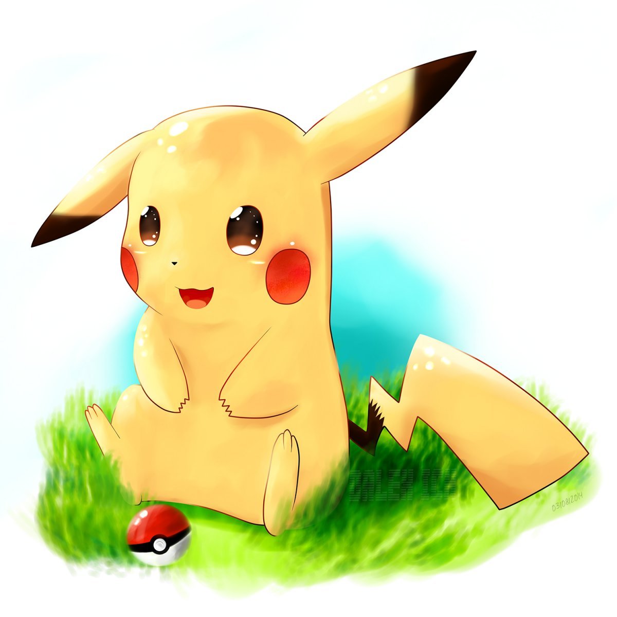 Аниме милый покемон Пикачу