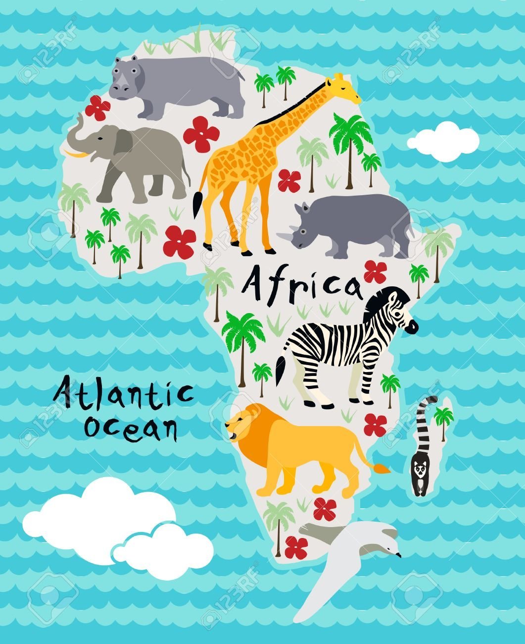 Постеры детские Африка