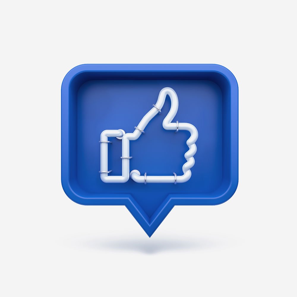 Значок лайк 3д