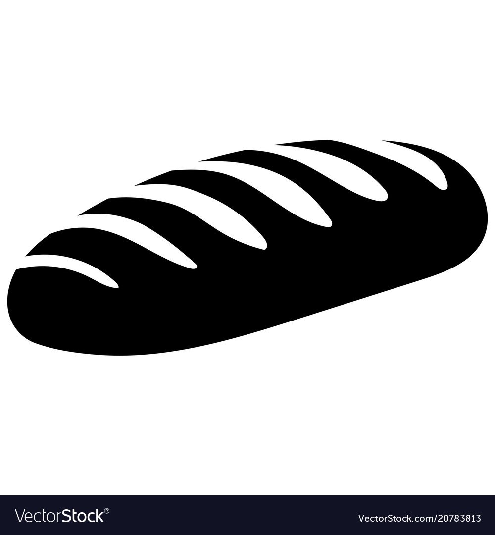 Батон хлеба вектор