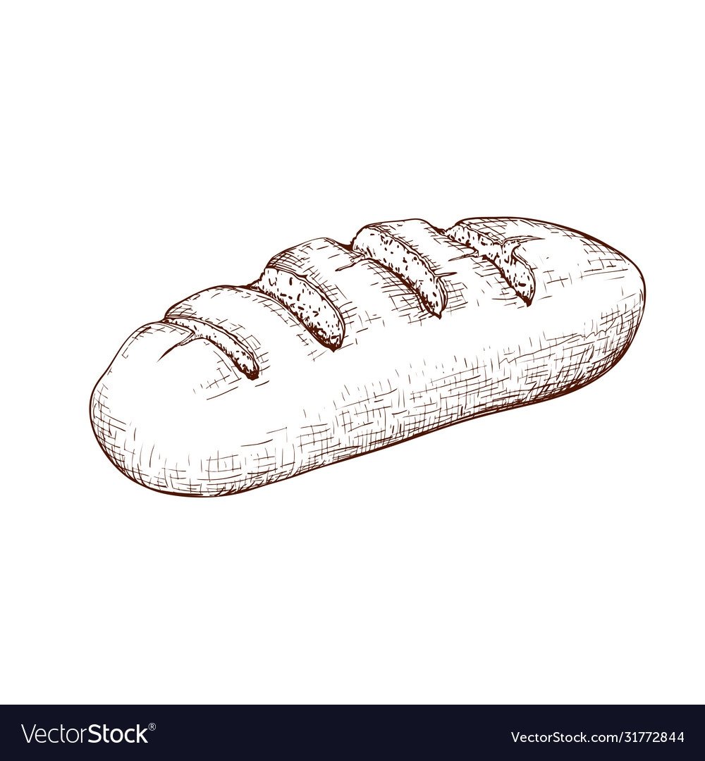 Хлеб простым карандашом