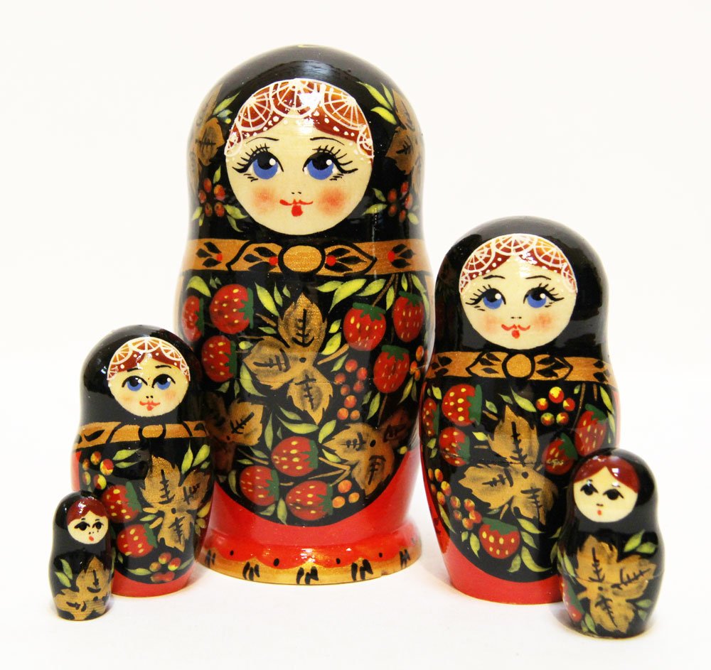 Хохломская роспись Матрешка