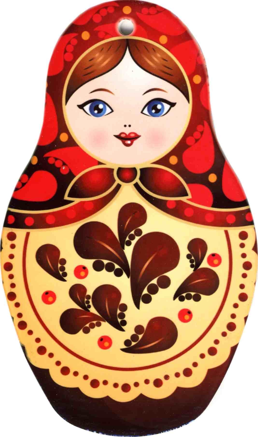 Матрешка Хохлома для детей