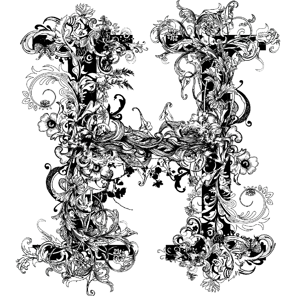 Буквица буква н