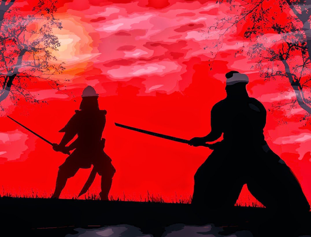 Самурай в бою