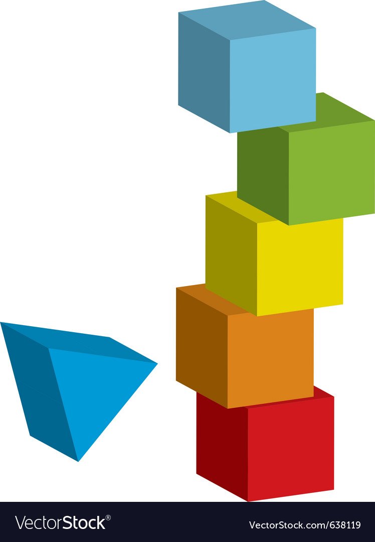 Башня из детский кубиков