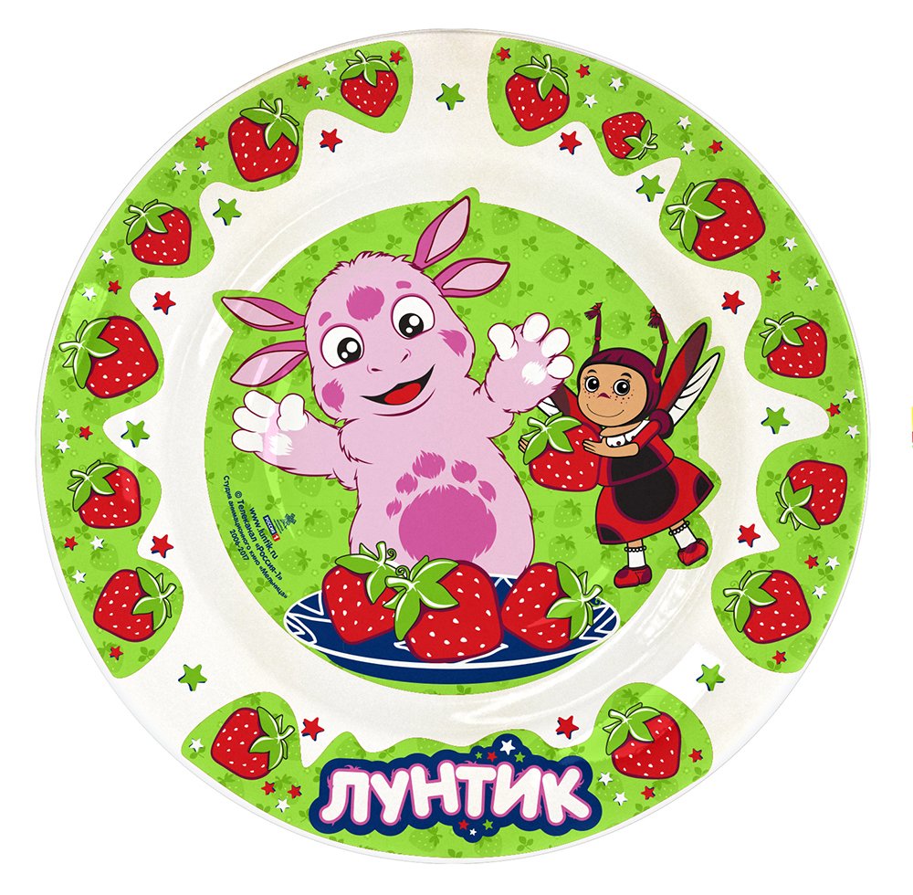 Детская тарелка с Лунтиком