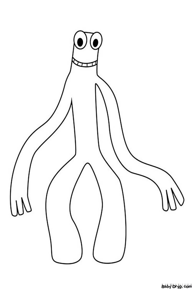 Раскраска радужные друзья монстры