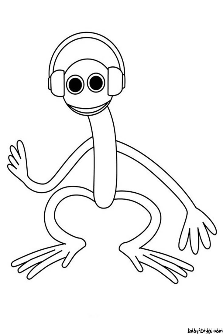 Радужные монстры раскраска