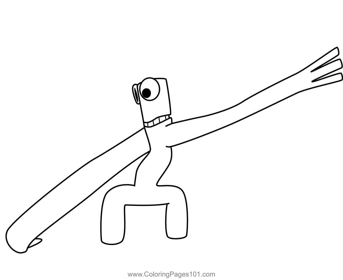 Rainbow friends раскраска монстры