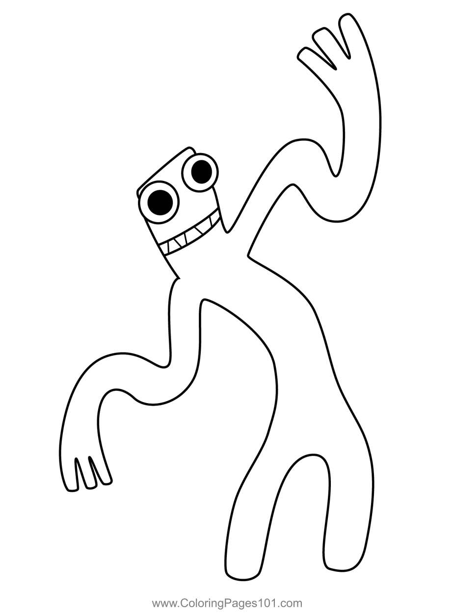 Раскраска радужные друзья РОБЛОКС