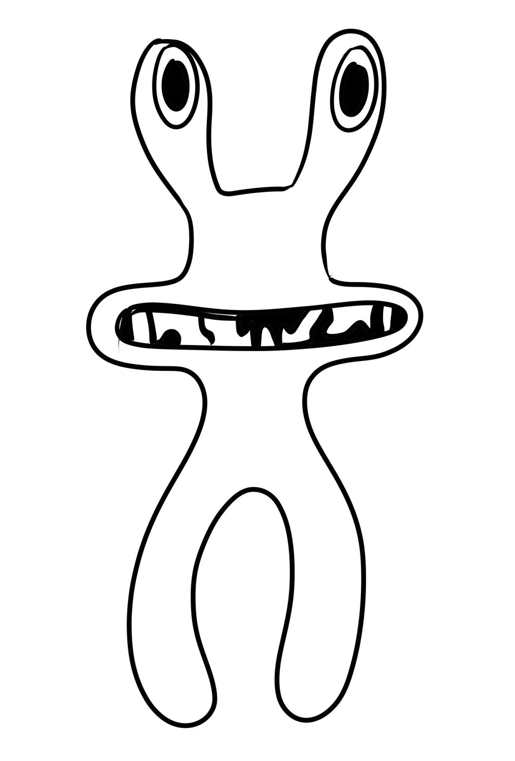 Радужные друзья оранж раскраска