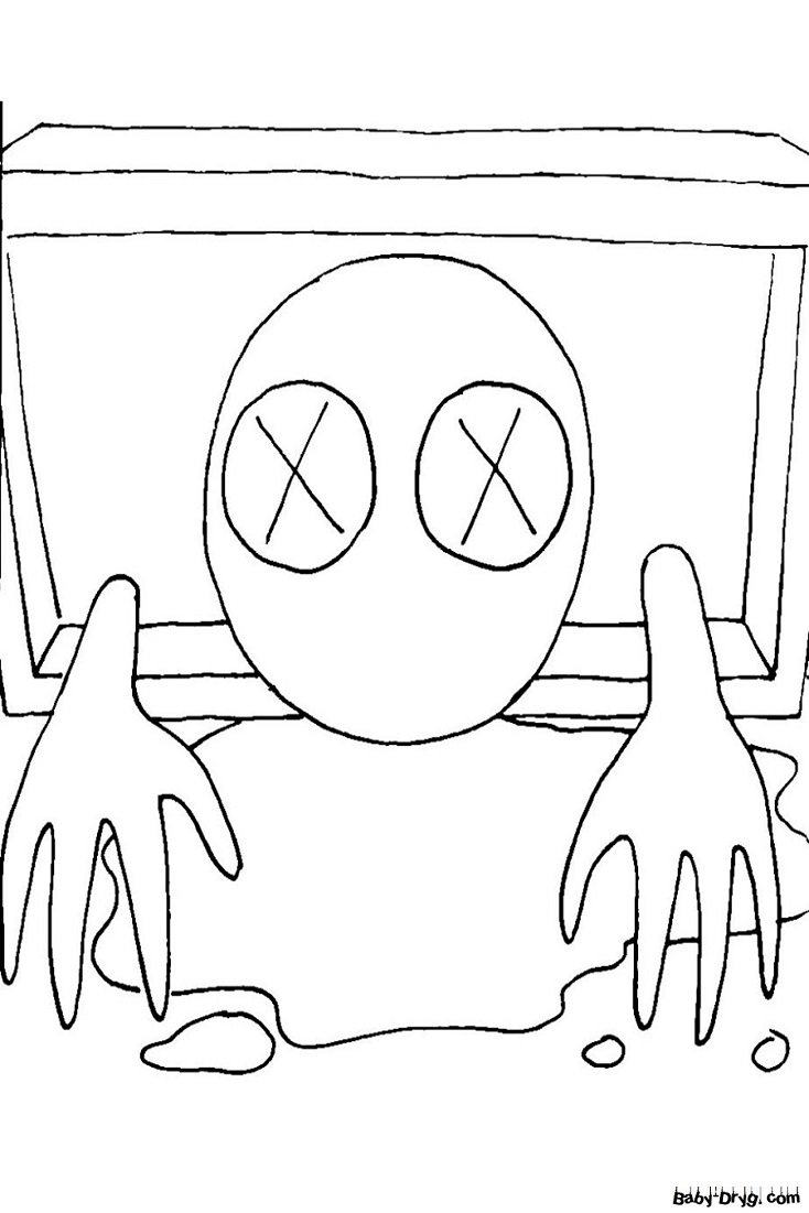 Rainbow friends Roblox раскраска