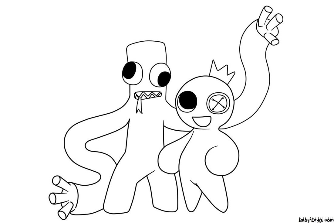 Раскраска Doors Roblox