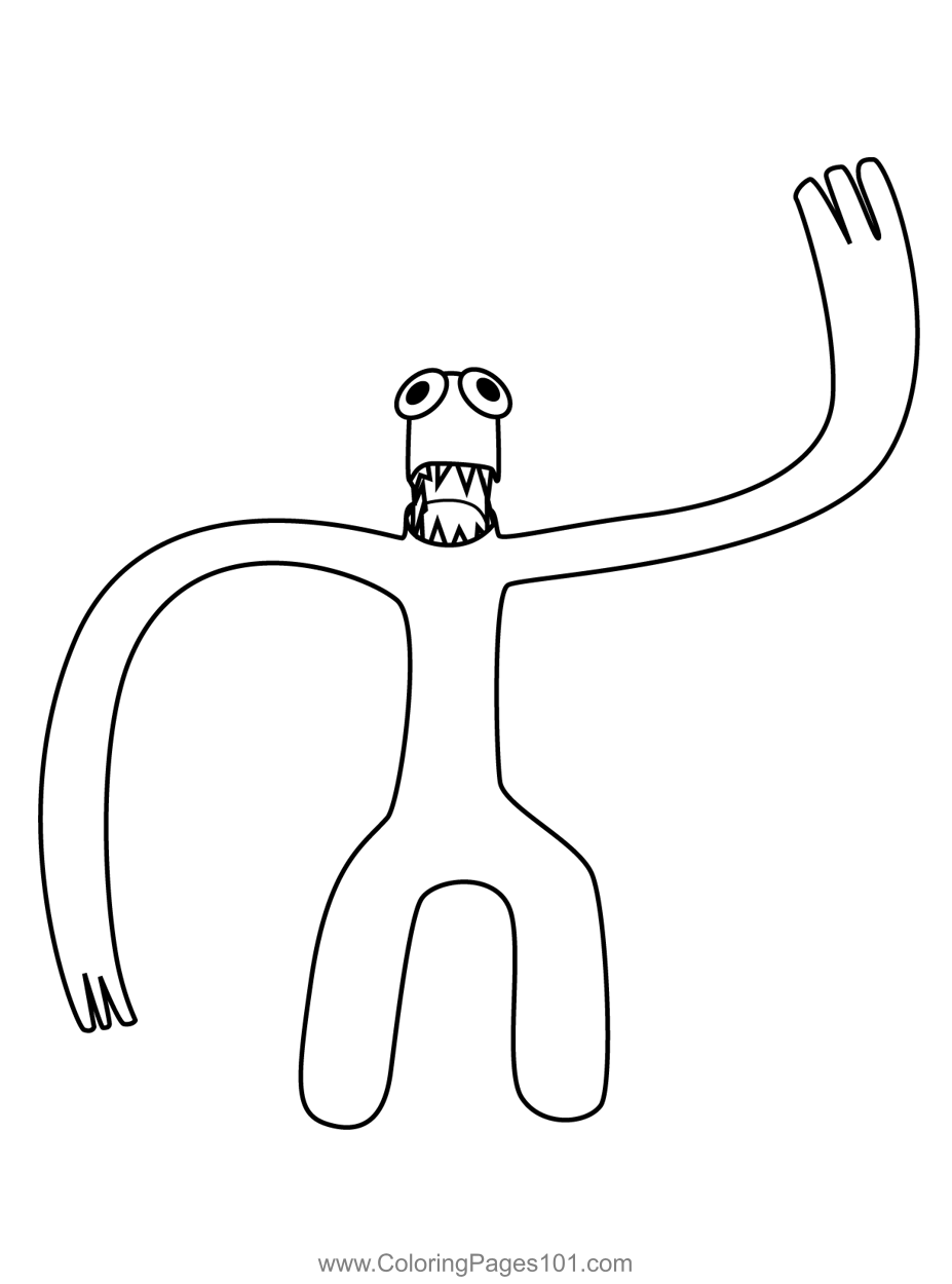 Раскраска радужные друзья РОБЛОКС