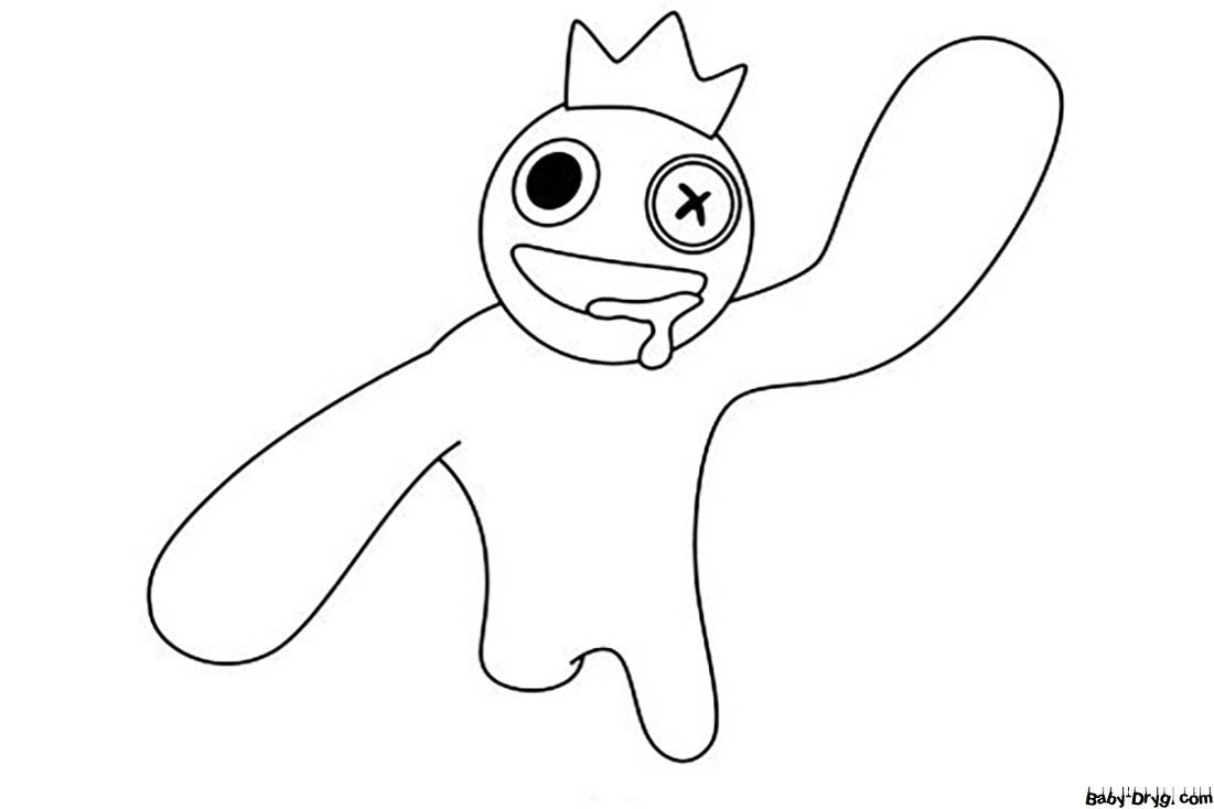 Радужные друзья роблокс картинки раскраски