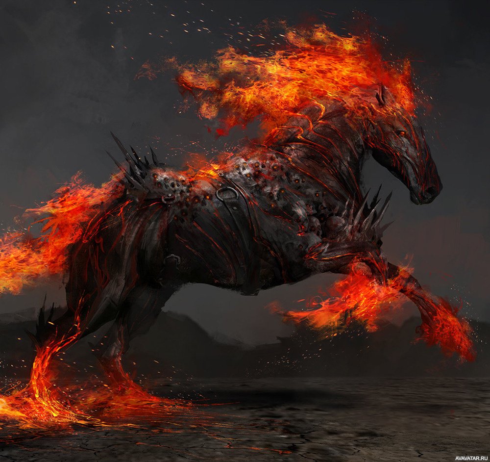 Огнегривый конь Славянский