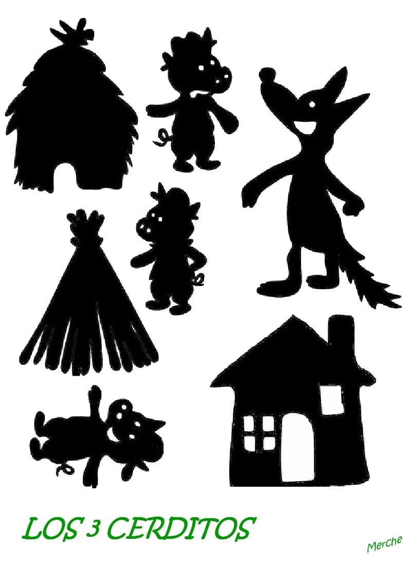 Силуэты персонажей Дисней